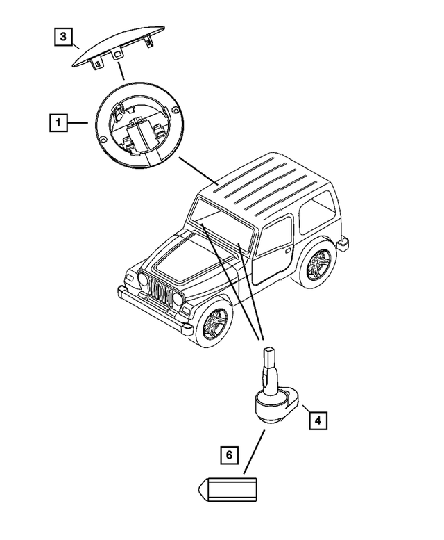 56047114AD - Electrical: Dome Lamp for Mopar Image