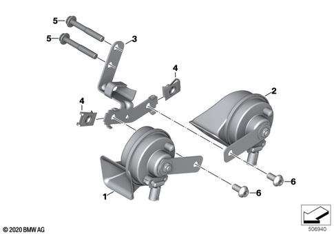 Anti-Theft Horm, Horn for 2023 BMW-Motorrad R 1250 RT #0
