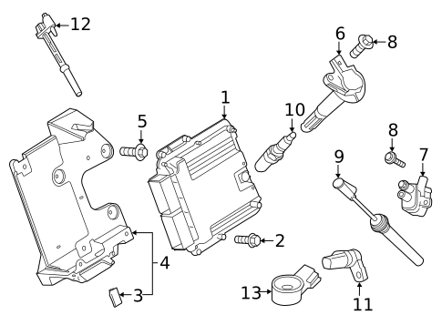 Ignition Coil for 2023 Ford Mustang #0