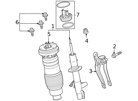 Struts & Components for 2025 Lincoln Aviator #1