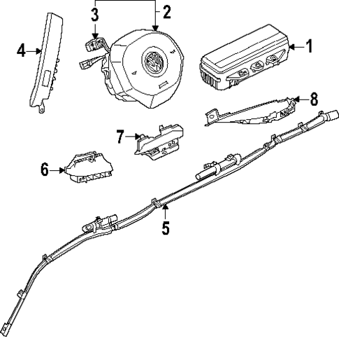 Air Bag Components for 2025 Volkswagen ID. Buzz #0