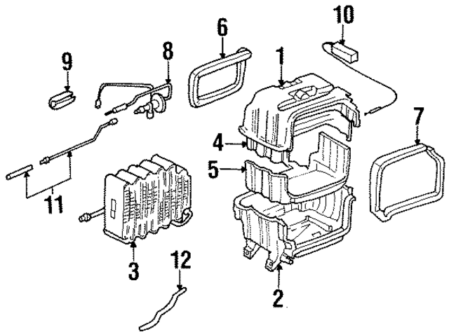 80201SV4A01 - HVAC: Upper Case for Acura Image