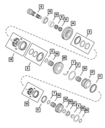 68224473AA - M40; 6-Speed; Manual Transmission Automated; MTA: Transmission Ring for Mopar Image