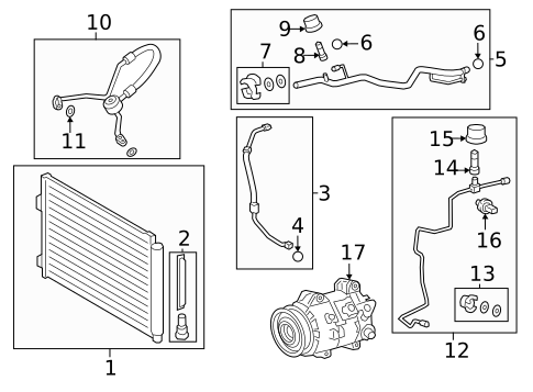 A/C Accumulator/Receiver Drier for 2023 Lexus RX500h #0