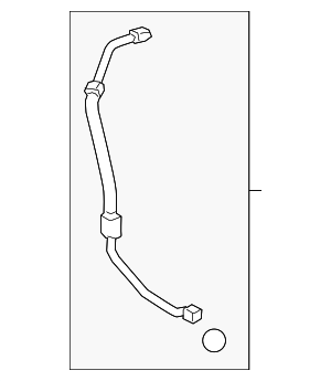 887040E410 - : A/C Refrigerant Suction Hose for Lexus Image