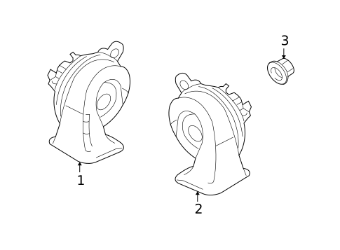 Horn for 2015 Jeep Patriot #0