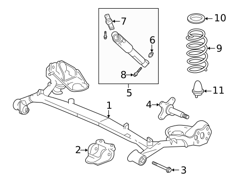 Rear Suspension for 2003 Honda Insight #0