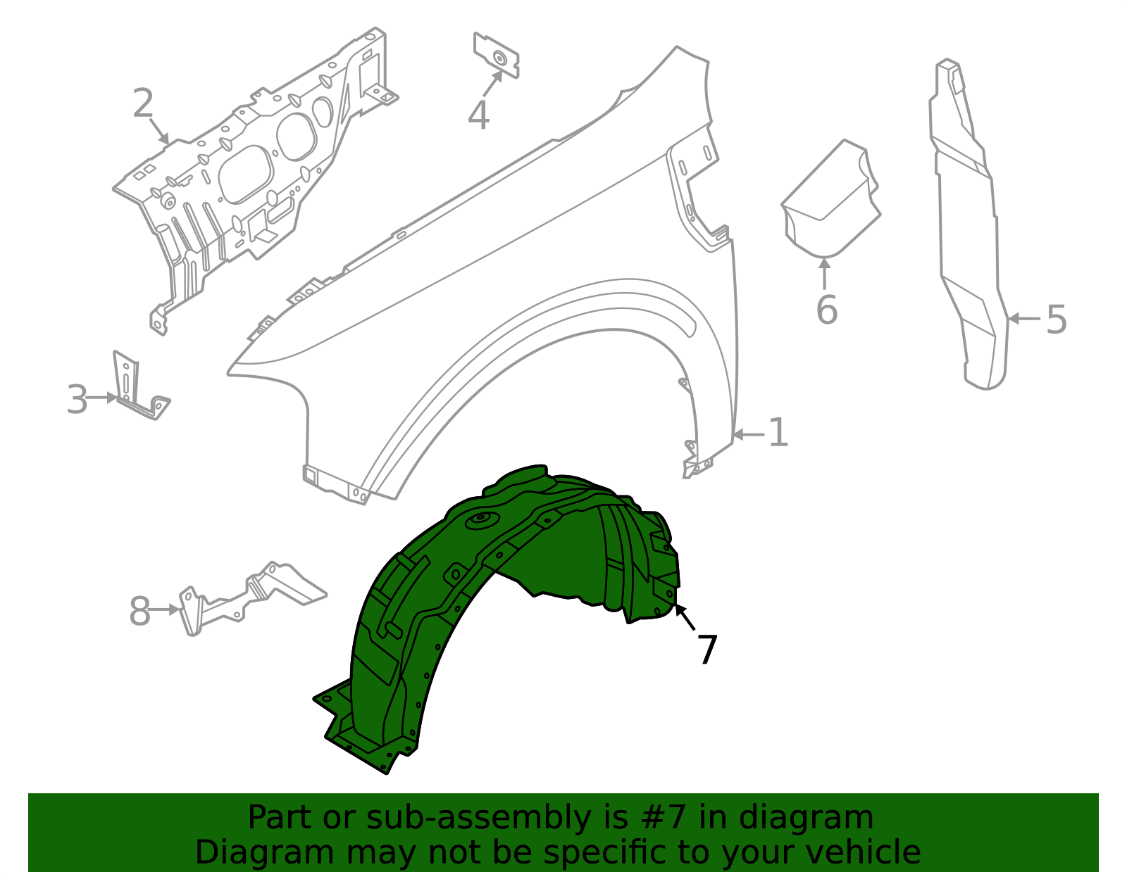 まーべりっく。 2022-2026 Ford Maverick Fender Liner NZ6Z-16103-B | OEM Parts Online
