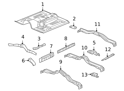 Floor for 2005 Buick Rainier #0