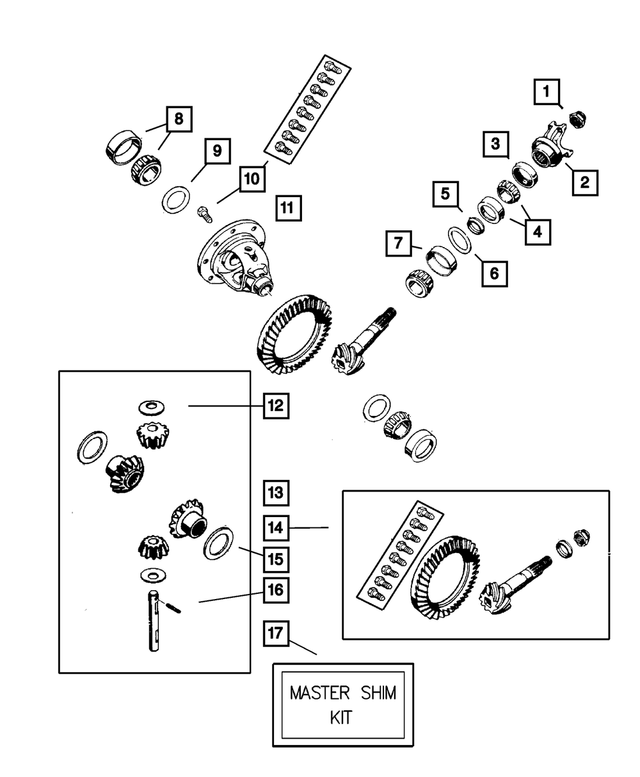 5017269AA - Rear Axle: Drive Pinion Bearing Shim for Mopar Image