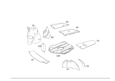 Rear Pillar and Trunk Damping for 2008 Mercedes-Benz C350 #0