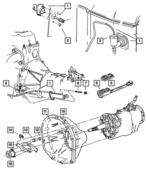 Clutch Controls for 2001 Jeep Cherokee #0