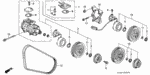 38827PH7003 - Body/Air Conditioning: SCREW-WASHER (5X8) for Honda Image