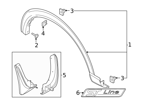 Exterior Trim - Fender for 2025 Ford Explorer #0