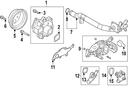 Water Pump for 2024 Mazda CX-5 #1