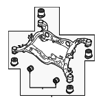 4N0505235BB - Suspension: Suspension Cross-member for Audi Image