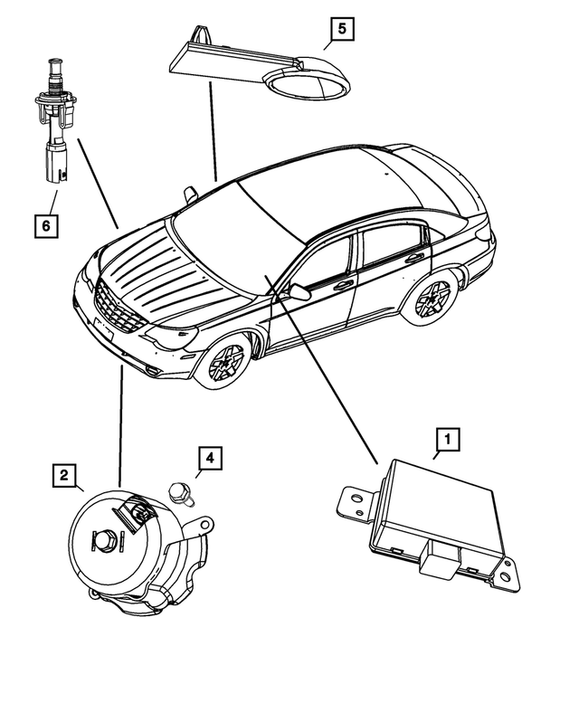 4692034AB - Electrical: Alarm Siren for Mopar Image image