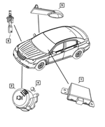4692034AB - Electrical: Alarm Siren for Mopar Image