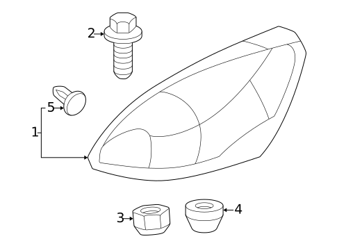 Park & Side Marker Lamps for 2002 Pontiac Aztek #0