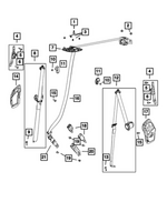 68776412AA - : Rear Seat Belt for Mopar Image