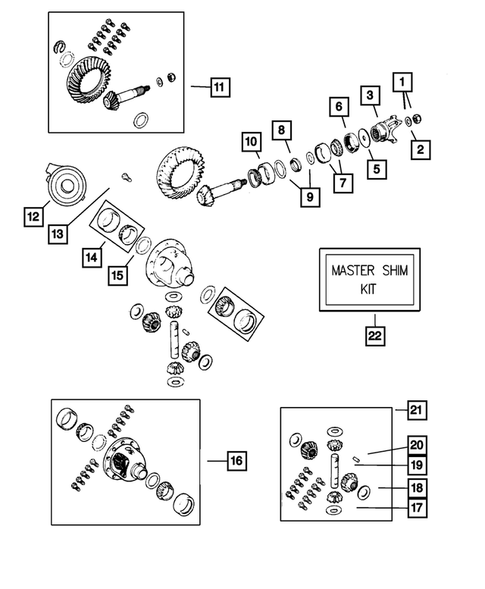 Front Axle Differential for 2004 Jeep Grand Cherokee #0