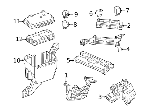 Fuse & Relay for 2015 Mercedes-Benz ML250 #0