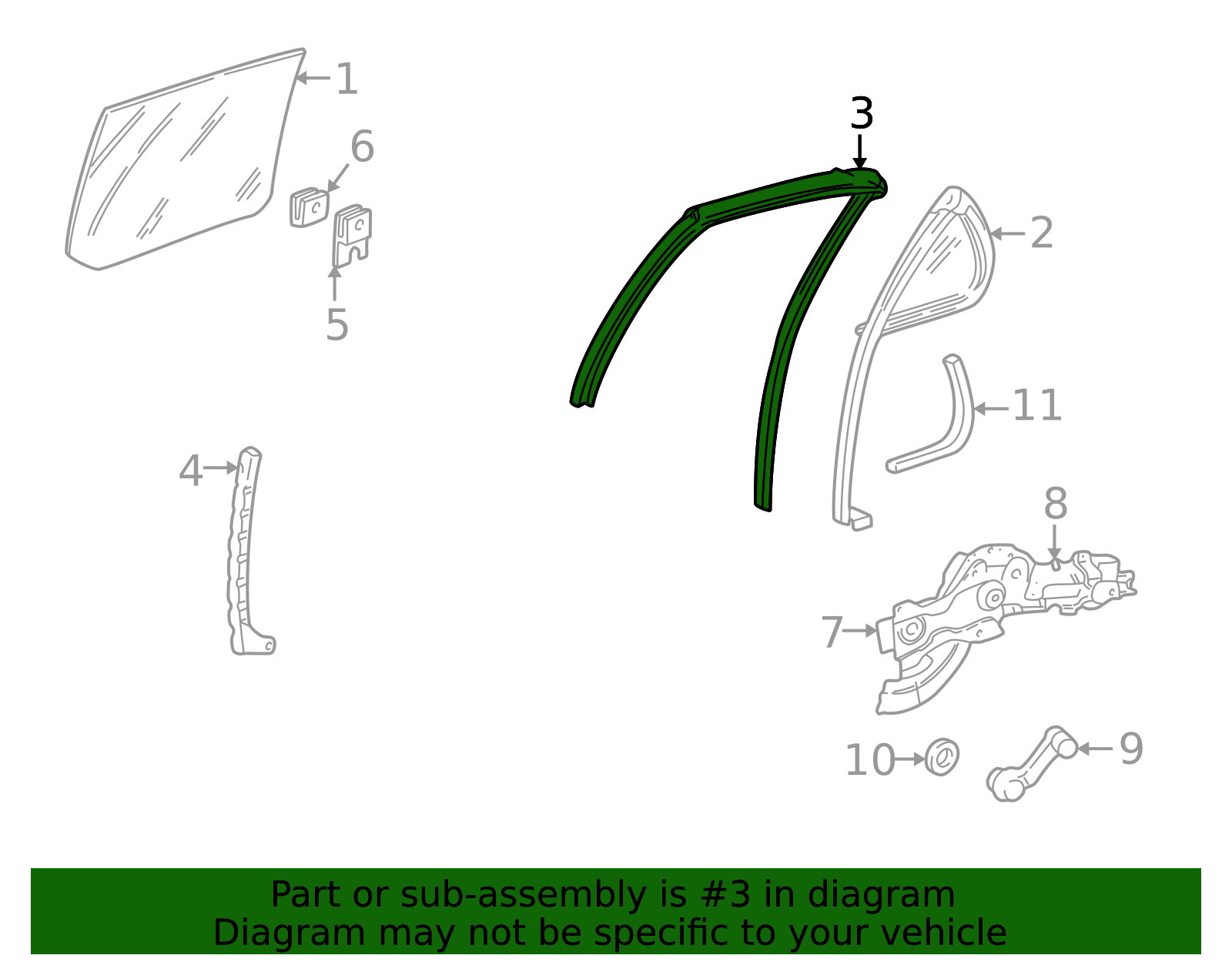 Run Channel Part 1995-2005 GM Run Channel 22615709 | Capital Chevy Parts