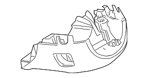 61319207006 - Steering: Lower Cover for BMW: 528i, 528i xDrive, 530i, 535d, 535d xDrive, 535i, 535i GT, 535i GT xDrive, 535i xDrive, 540i, 550i, 550i GT, 550i GT xDrive, 550i xDrive, 640i, 640i Gran Coupe, 640i xDrive, 640i xDrive Gran Coupe, 650i, 650i Gran Coupe, 650i xDrive, 650i xDrive Gran Coupe, 740i, 740Ld xDrive, 740Li, 740Li xDrive, 750i, 750i xDrive, 750Li, 750Li xDrive, 760Li, ActiveHybrid 5, ActiveHybrid 7, M5, M6, M6 Gran Coupe Image