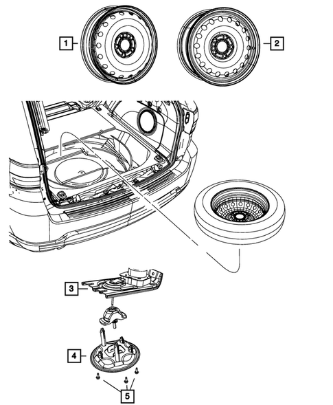 Wheel Spare for 2016 Dodge Durango #0