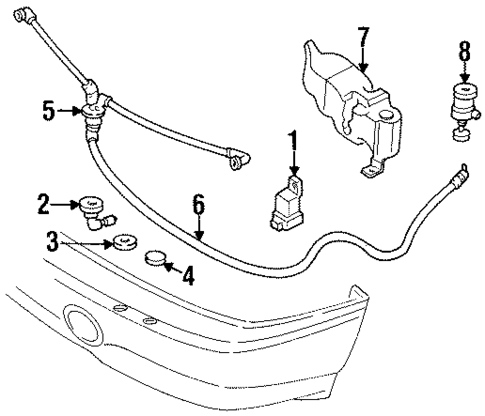 Headlamp Washers/Wipers for 1994 Pontiac Bonneville #0