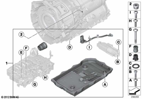 Individual Transmission Parts for 2014 BMW Hybrid 5 #9