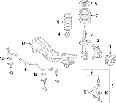 Suspension Components for 2011 Subaru Impreza #6