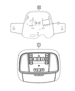 1UC571DAAF - Interior Trim: Overhead Console for Mopar Image