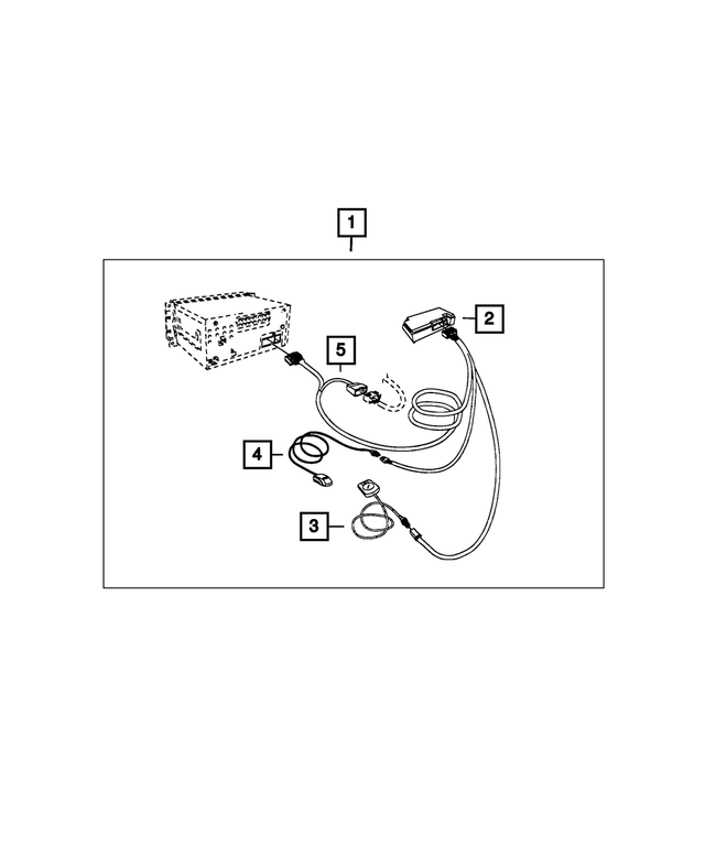 82213050 - Mopar Accessories - Component Parts: Cellular Phone Hands Free Kit for Mopar Image
