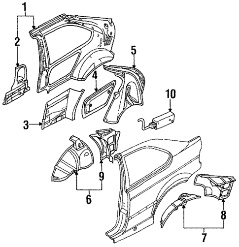 Inner Structure for 1998 BMW 318ti #0