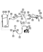 68086128AA - Air Conditioners and Heaters: A/c Charge Valve Cap for Mopar Image