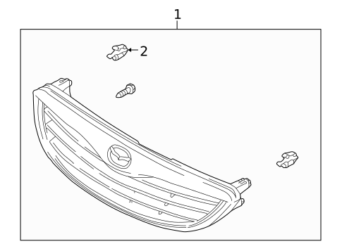 Grille & Components for 1998 Mazda 626 #0