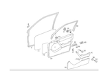 1247200878 - Front Doors: Weatherstrip for Mercedes-Benz Image