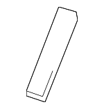 861142L000 - Body: Lift Gate Glass Pad for Genesis: Electrified GV70, GV70, GV80, GV80 Coupe | Hyundai: Accent, Ioniq, Ioniq 5, Kona, Kona Electric, Kona N, Palisade, Santa Fe, Tucson, Veloster, Veloster N, Venue Image