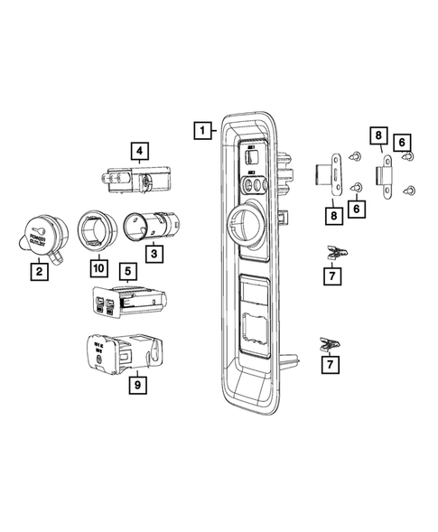 Power Distribution Center, Fuse Block, Junction Block, Relays and Fuses for 2015 Dodge Grand Caravan #1