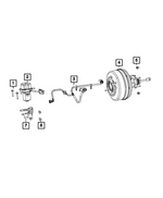 68508871AA - Brakes: Brake Booster Vacuum Hose for Ram: 2500, 3500 Image