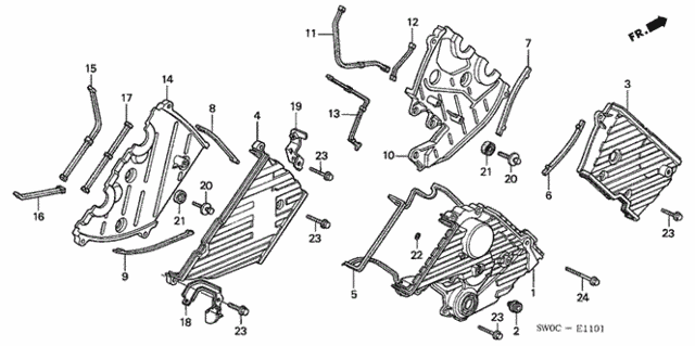 Timing Belt Cover for 2004 Acura NSX #0