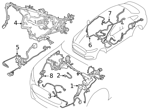 Wire, Cable & Related Components for 2014 Ford Fusion #0