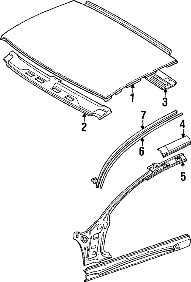 MB637493 - Body: Roof Panel for Mopar Image