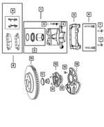 R6142557AA - Brakes: Disc Brake Caliper Assembly, Remanufactured, Left for Mopar Image