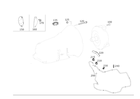 Attached Parts for Transmission, Oil Filler Pipe for 2022 Mercedes-Benz G550 #0