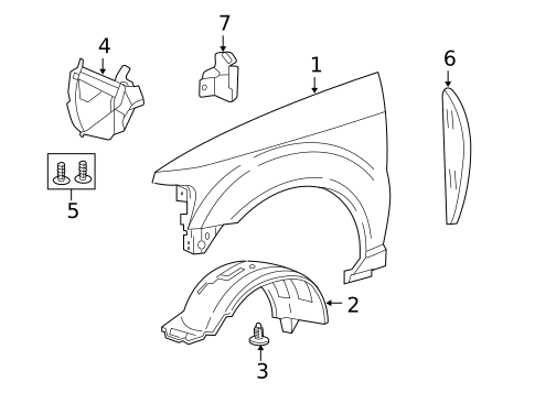 Fender & Components for 2010 Ford Explorer Sport Trac #0