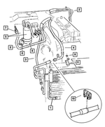 6100814 - Air Conditioning &amp; Heater: Hex Nut for Chrysler: 300M, Concorde, Town &amp; Country, Voyager | Dodge: Neon | Jeep: Cherokee Image