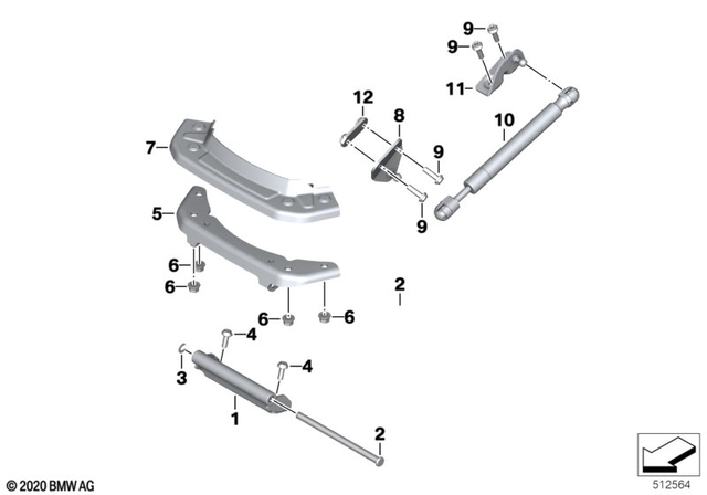 52538566803 - : Flap for BMW-Motorrad Image