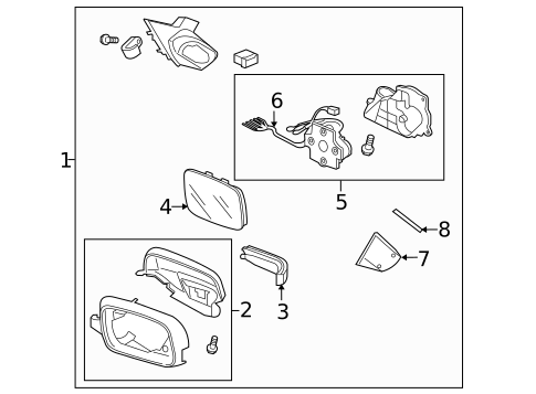 Outside Mirrors for 2012 Acura TL #0